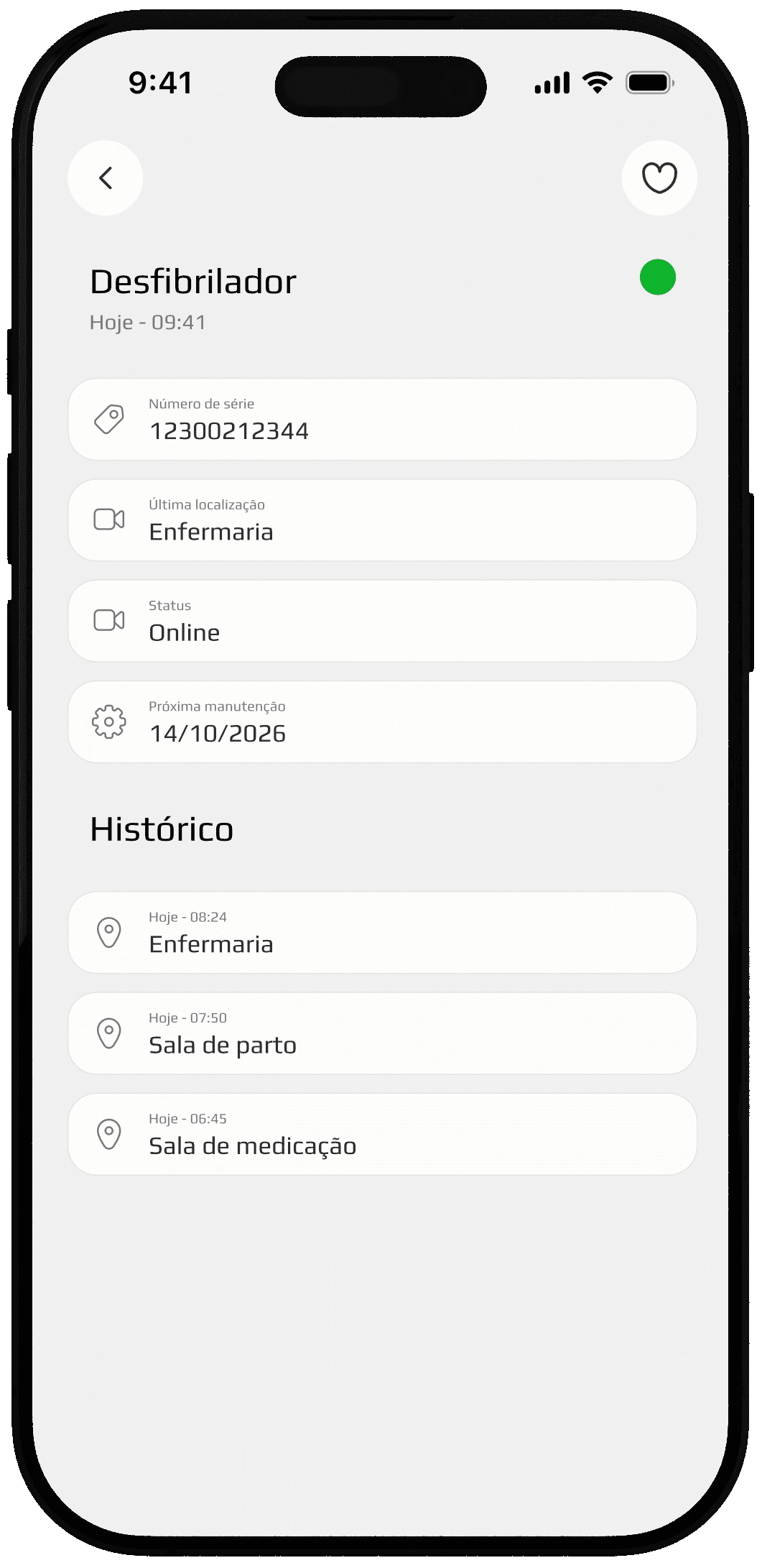 Mockup da interface Doori tela 3
